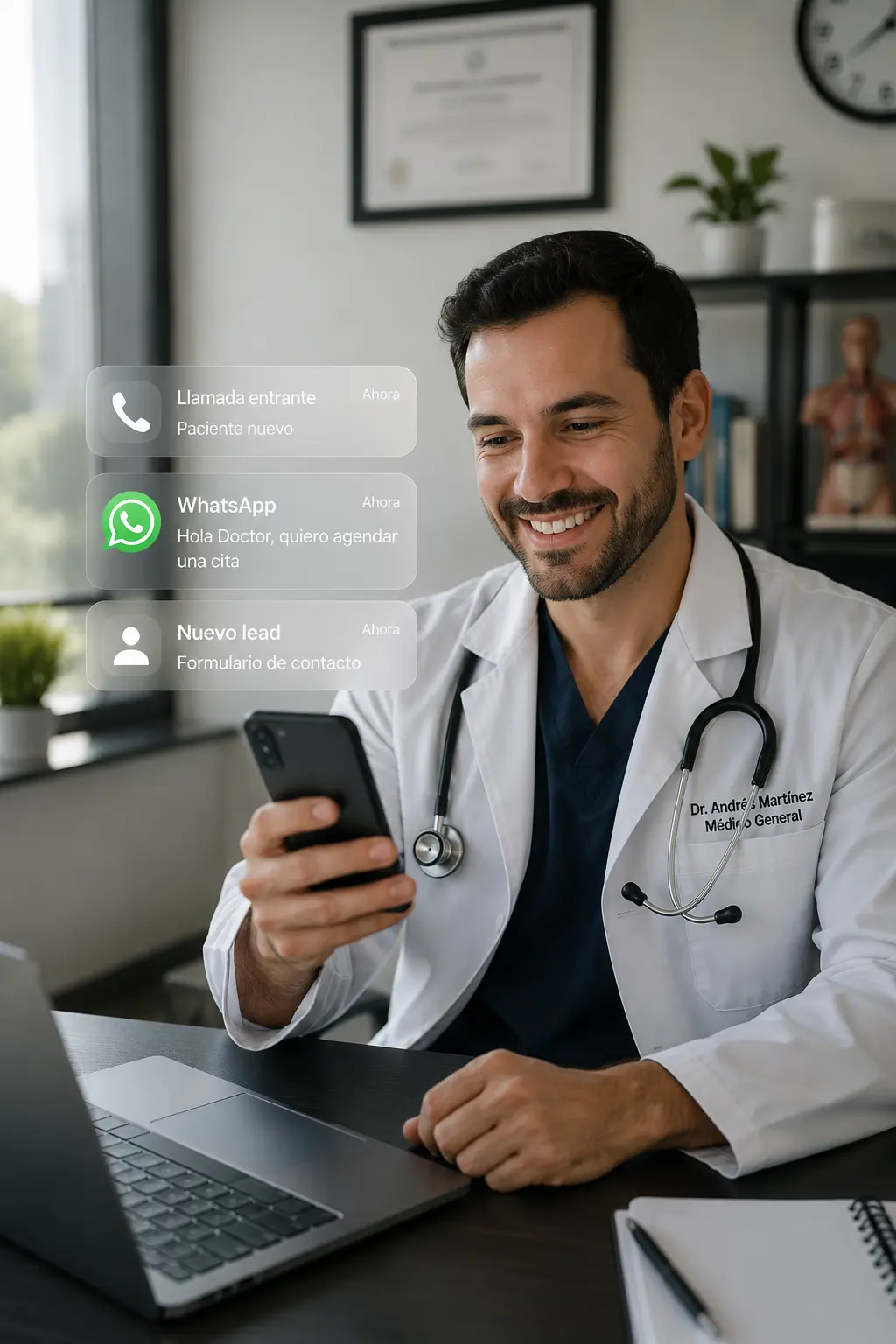 Médico profesionista con presencia web posicionada en Google